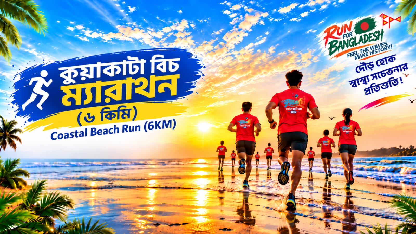 উপকূলীয় বিচ রান (৬ কিমি)