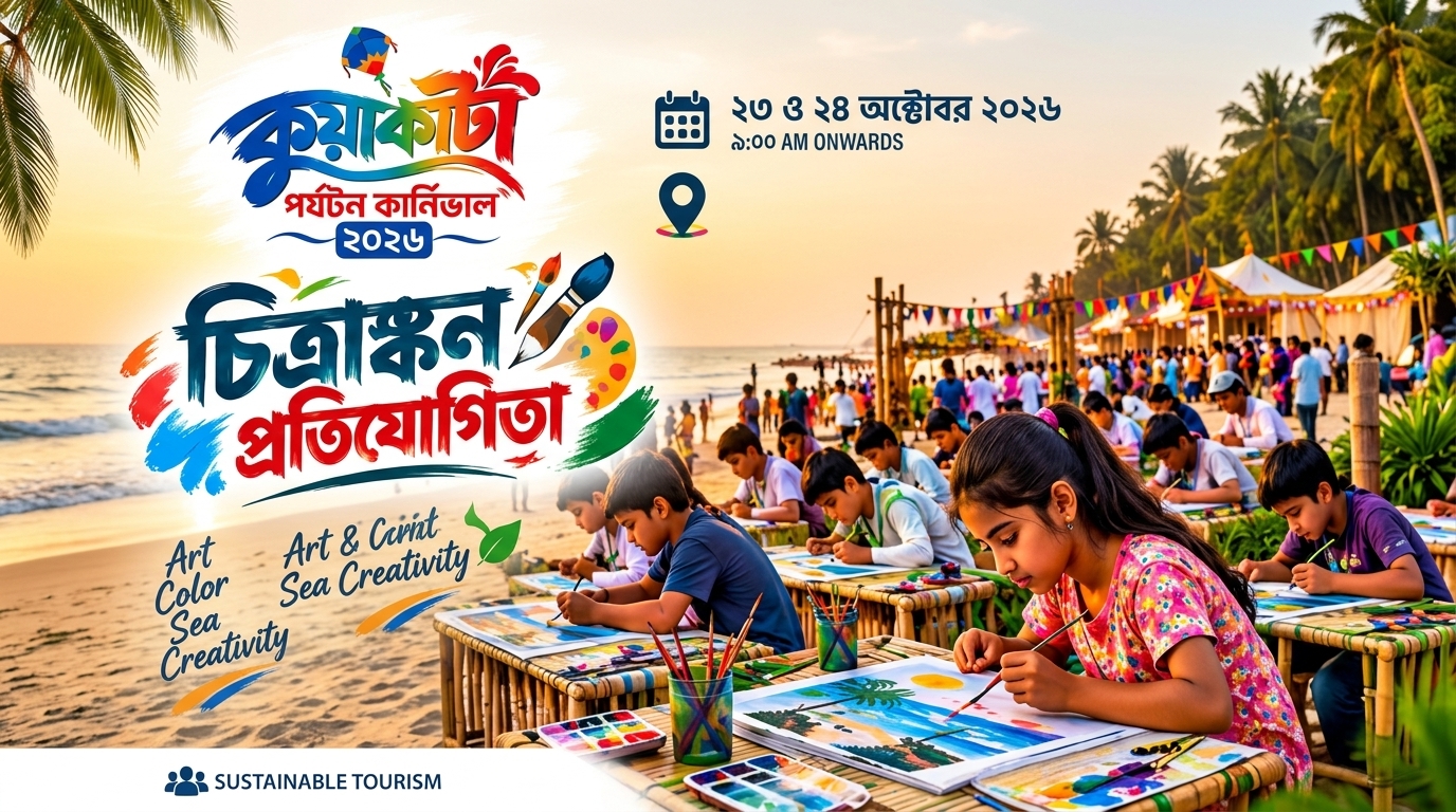 শিশুদের উন্মুক্ত সৈকত চিত্রাঙ্কন প্রতিযোগিতা